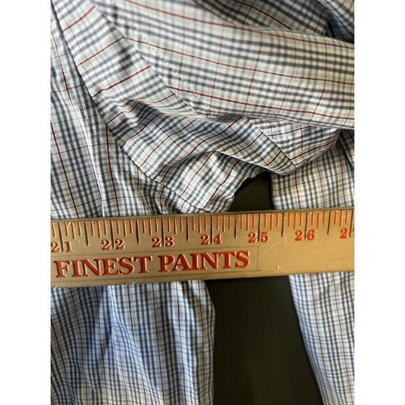 Duluth Mens Blue Checkered Long Sleeve Button Up Shirt Size Large Relaxed Fit - Picture 4 of 5